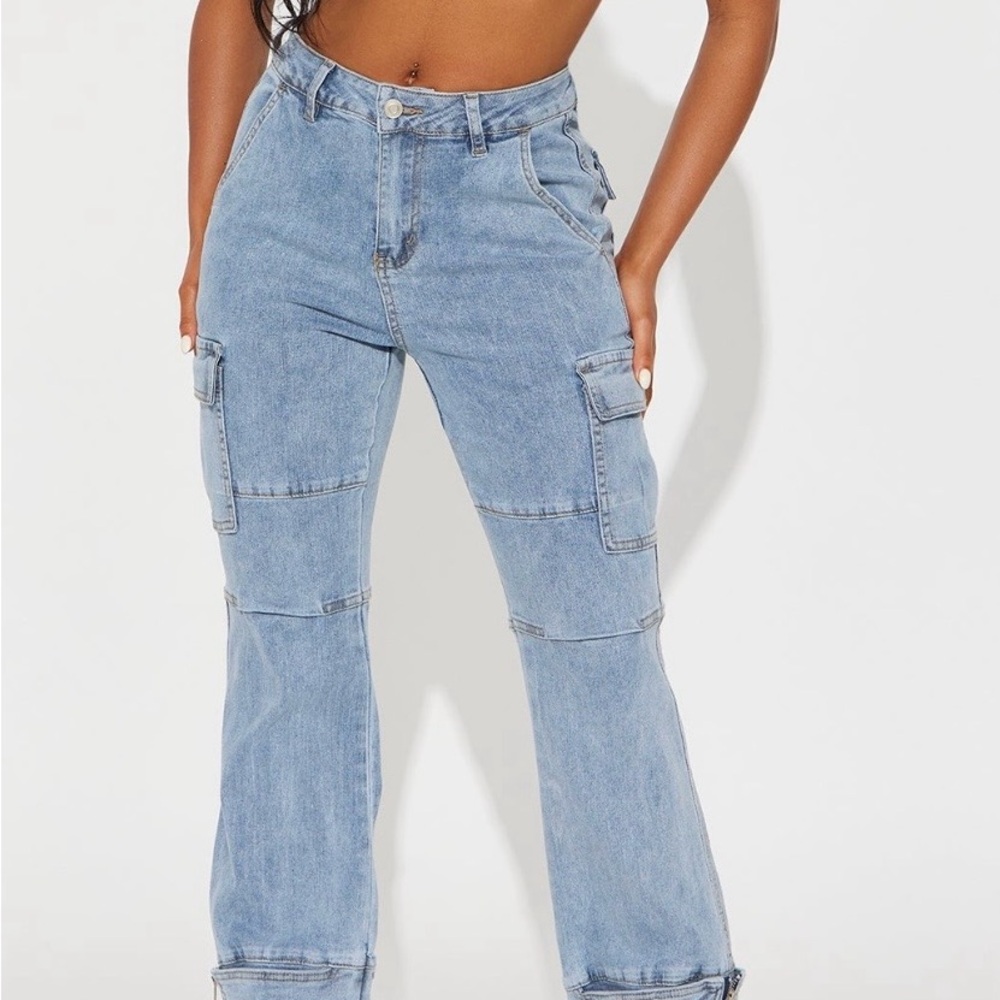 Fashion Nova Camden Cargo Utility Jeans